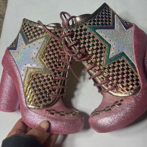 Irregular choice star platform boots milovat size 37 size US 6 pink Shoes cute - Picture 16 of 16